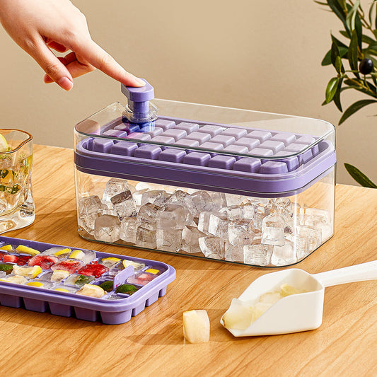 Rayvia One-Click Ice Tray System for Perfect Ice Cubes