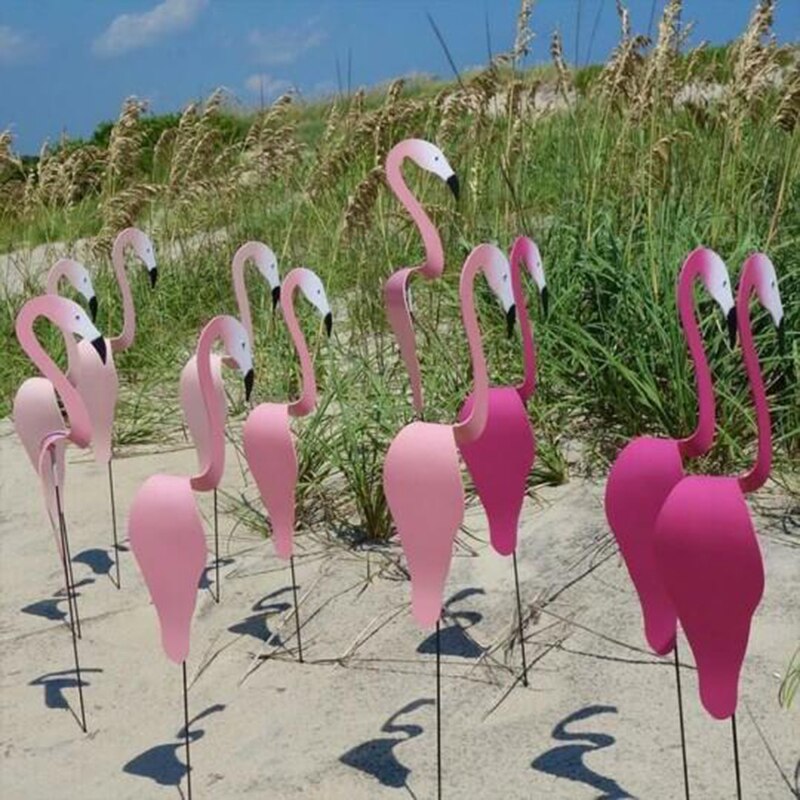 Swirl Bird Wind Spinner – Rotating Flamingo Garden Decoration