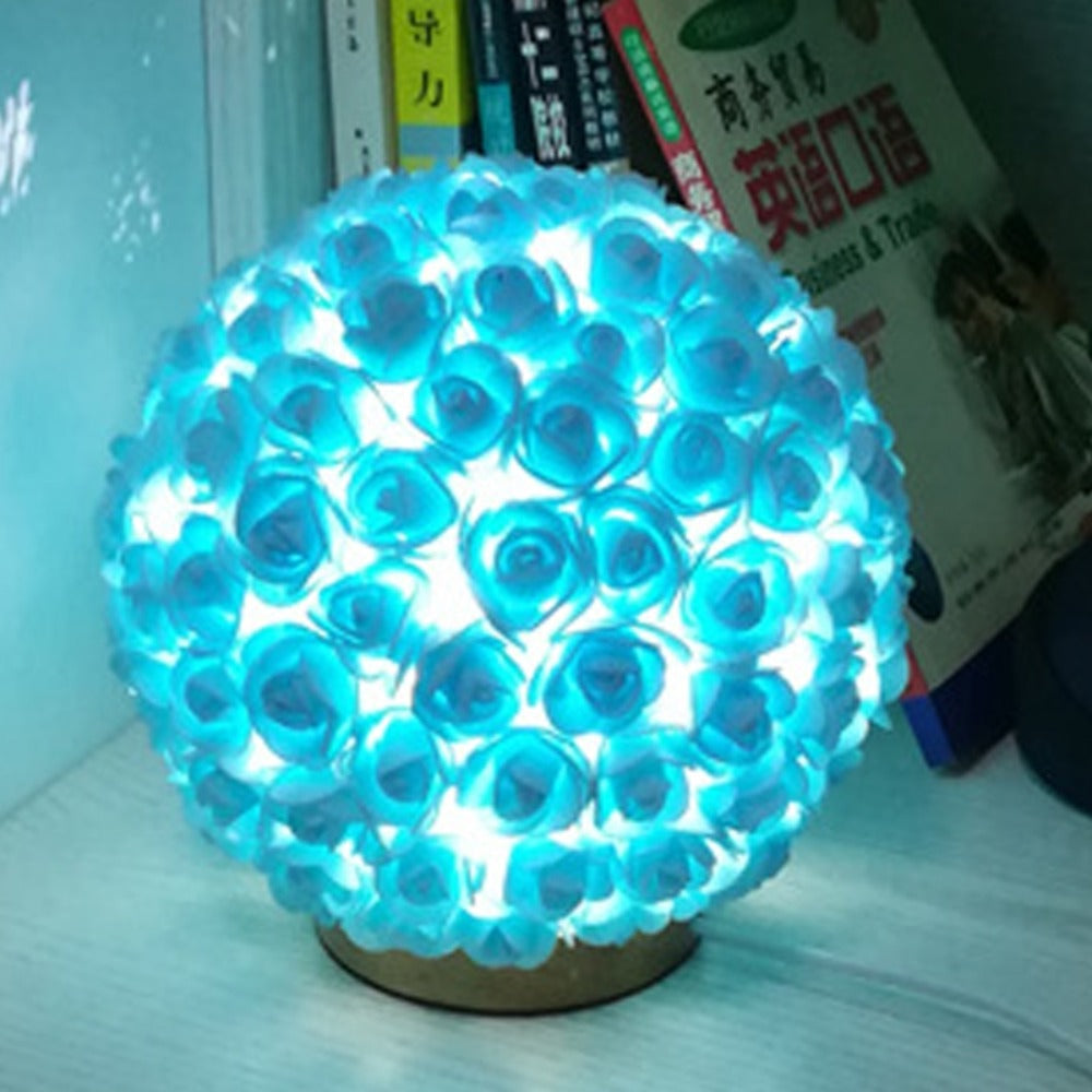 Royallure 3D Rose Sphere Flower Lamp - 9 Stunning Colors