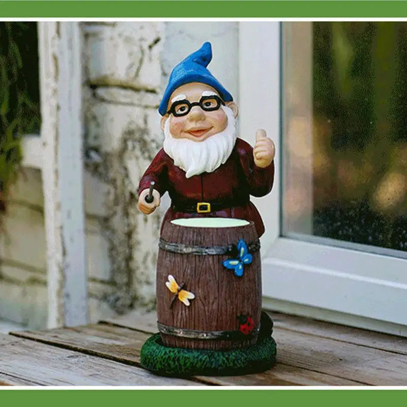 Royaleva Yard Lawn Ornaments - Solar Garden Gnome with LED Decoration - Default Title