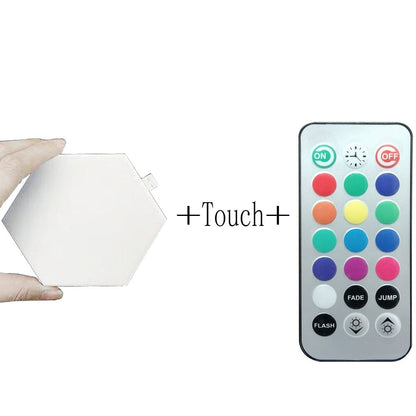 Royaleva Honeycomb Modular LED Wall Lamp - Touch-Sensitive, Customizable Light Panels - 3 Lights