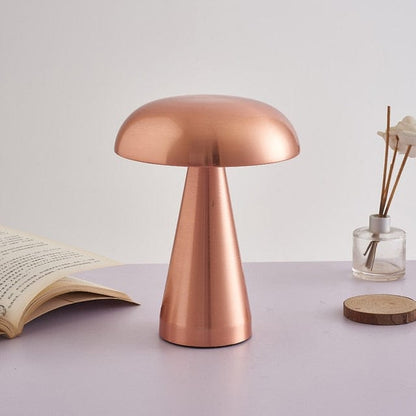 Vintage Mushroom Lamp - Rechargeable Reading Light for Modern Interiors