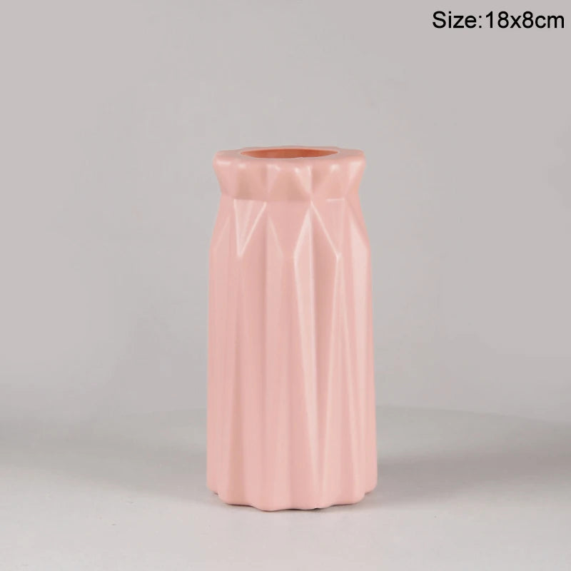 Royelux Nordic Ceramic Plastic Vase - Elegant Modern Home & Event Décor