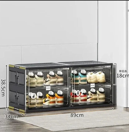 Royallure Smart Shoe Organizer - Space-Saving Stackable Storage Solution for Easy Access and Durability