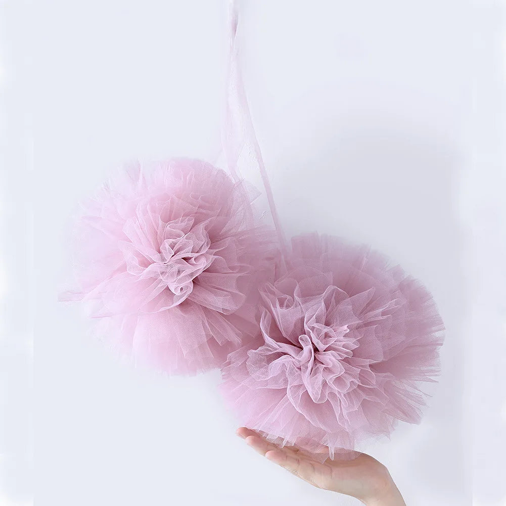 Rayvia Nordic Pom Poms - Fluffy Decorative Additions for Canopies - Pink