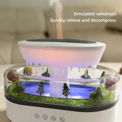 Royaleva Raindrop Aromatherapy Diffuser – Forest-Inspired Essential Oil Humidifier