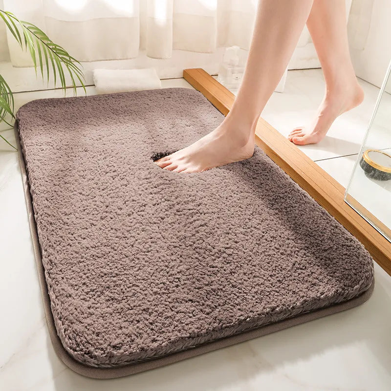 Royaleva Super Thick Luxury Bathroom Rug - Ultra-Plush Comfort for Your Feet - Gray / Small - 16x24 inches