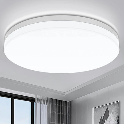 RoyaleGlow Ultra-Thin Round LED Ceiling Light with Adjustable Brightness - WHITE / 23CM(36W) / Cold White 6500K