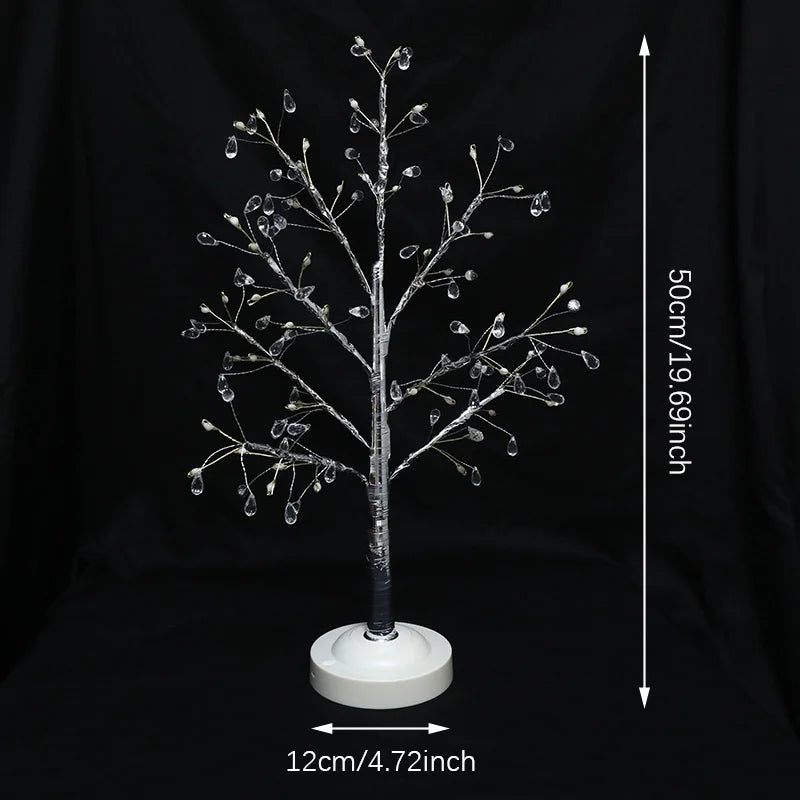 RoyaleGlow Crystal LED Tree Lamp – Color-Changing Tabletop Atmosphere Light - Default Title