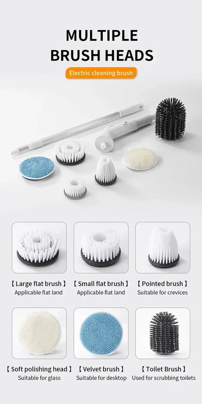 6-in-1 Wireless Electric Cleaning Brush - Revolutionize Your Cleaning Routine