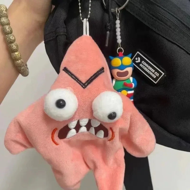 Patrick Star Dancing Keychain – USB Rechargeable Fun Animated Pendant for Bags & Gifts