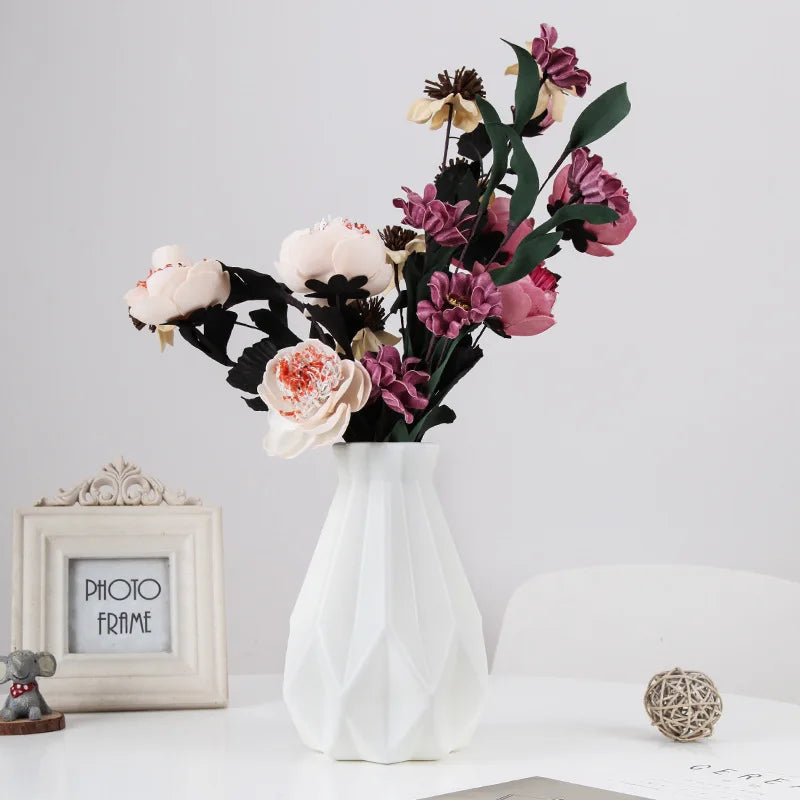 Royelux Modern Plastic Flower Vase - Elegant Nordic Décor for Every Room