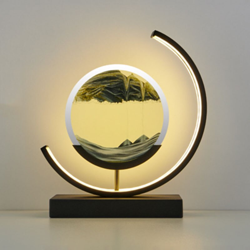 Royallure 3D Hourglass LED Lamp - Mesmerizing Sand Art for Home Decor