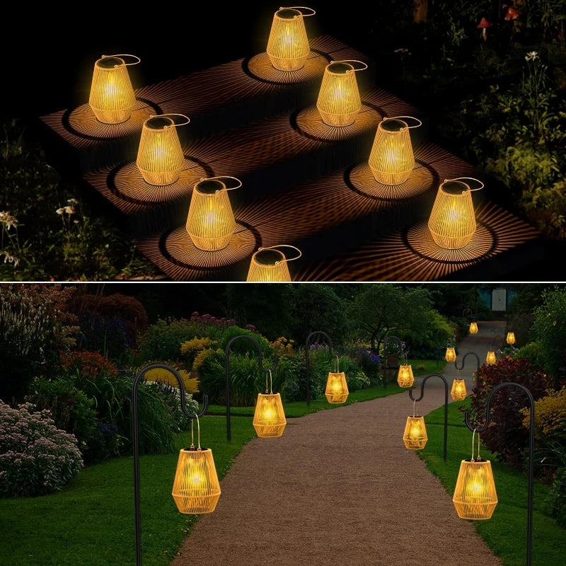 Royelux Handwoven Solar Garden Light - Waterproof Decorative Outdoor Lamp