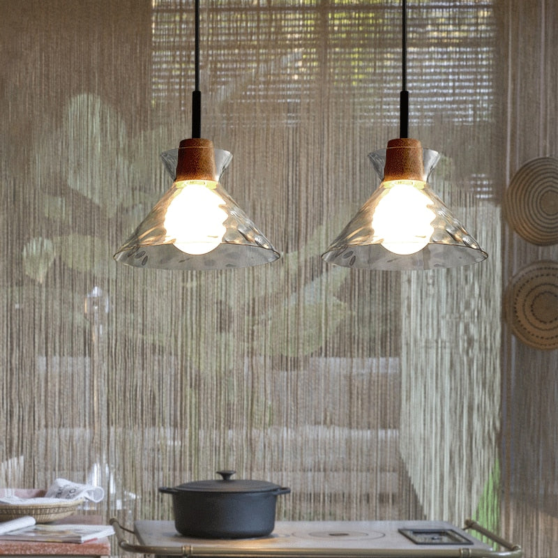 RoyaleGlow Stylish Elegance Glass Pendant Lights with Exquisite Lampshades - Small / Warm White