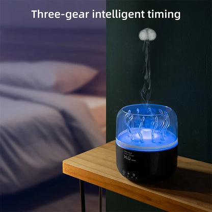 Royaleva Tank-Shaped Aromatherapy Diffuser – Jellyfish Mist Maker with Colorful Lights