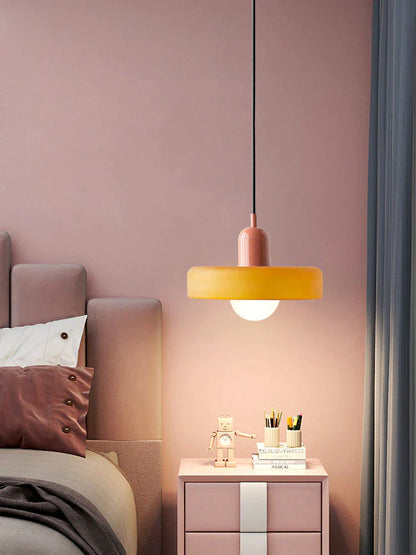 RoyaleGlow Scandinavian-Style Vintage Glass Pendant Light for Elegant Illumination - Small / White / Pink