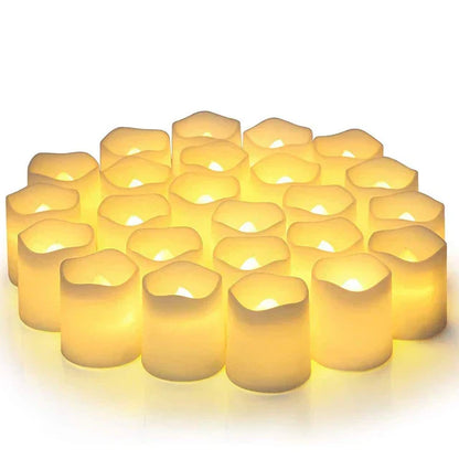 Royallure Set of 24 Flameless LED Candle Lights for Cozy Outdoor Ambiance