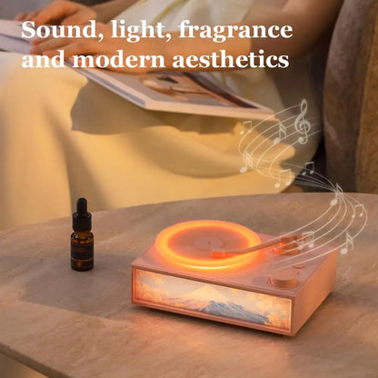 Aroma Bluetooth Speaker – Ambient Light & Essential Oil Diffuser with 360° Scent and Music