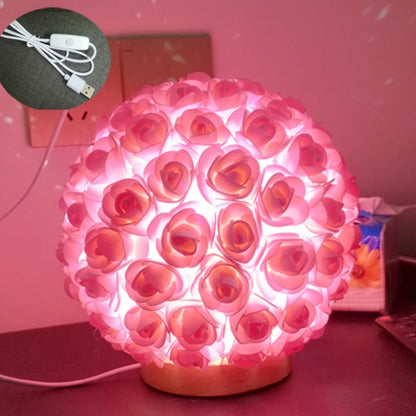 Royallure 3D Rose Sphere Flower Lamp - 9 Stunning Colors