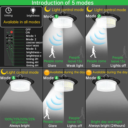 Royelux Portable Solar Pendant Light - 360° Glow with 244 LEDs & 5 Modes