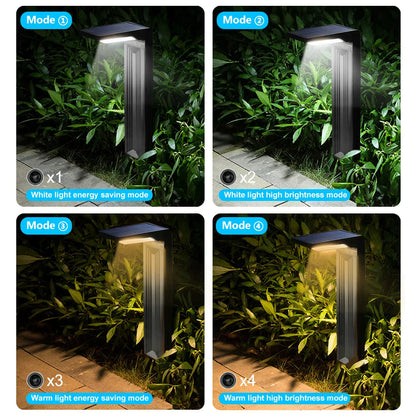 Solar LED Pathway Lights - Waterproof, Dual Color Solar Garden Lights