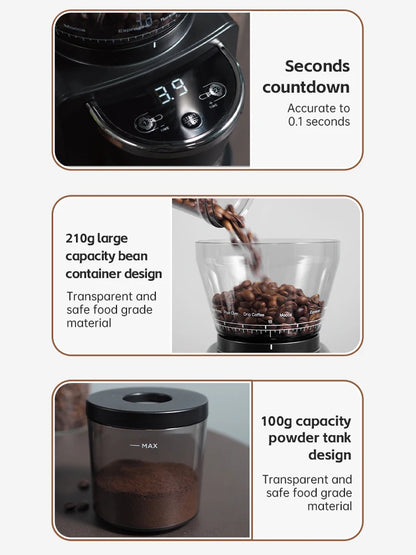 Automatic Coffee Grinder – 31 Adjustable Settings for Precision Espresso & Pour Over Brewing