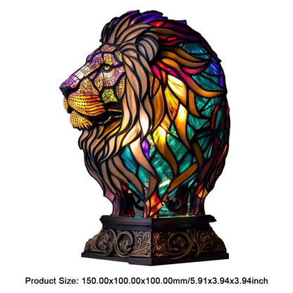 Royaleva WildCraft Animal Light Sculptures – Stained Glass LED Art Lamp