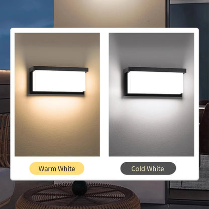 Royaleva Motion Sensor LED Wall Light for Modern Outdoor Spaces - No Sensor / Model G / Warm White