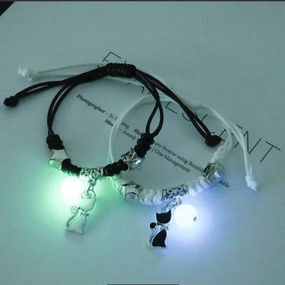 Royelux Luminous Star Couple Bracelets - Matching Glow-in-the-Dark Charm Jewelry