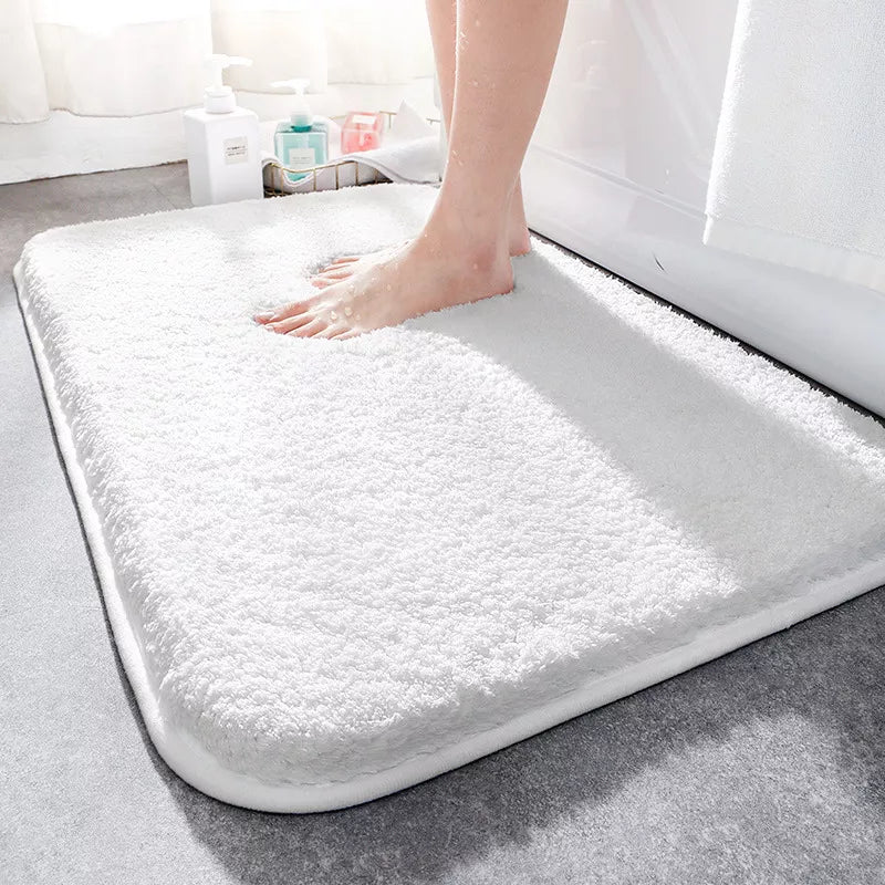 Royaleva Super Thick Luxury Bathroom Rug - Ultra-Plush Comfort for Your Feet - Gray / Small - 16x24 inches