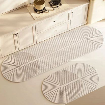 Royaleva Absorbent Anti-Slip Rug - Washable Diatomite Kitchen and Bathroom Mat - Design 5 / 40X60CM