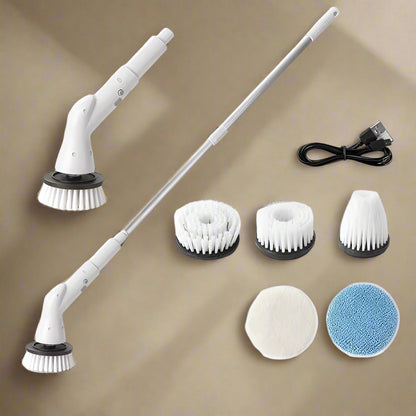 Revolutionize Your Cleaning Routine with the 6-in-1 Electric Brush! - 5 Brush Heads