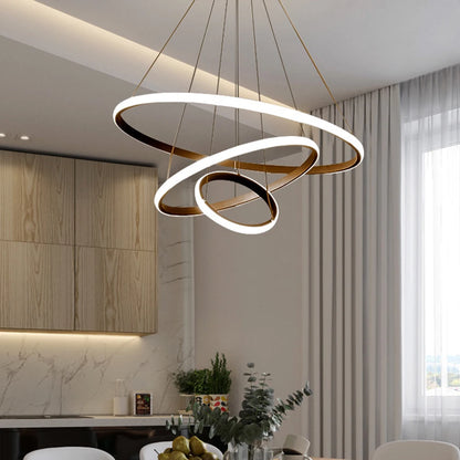 Rayvia Nordic Luxury Pendant Light with Adjustable LED for Living Room & Bedroom - Default Title