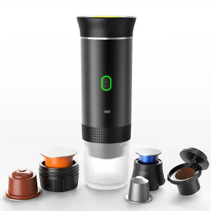 Portable Wireless Espresso Maker – 3-in-1 Coffee Machine for Travel & Home