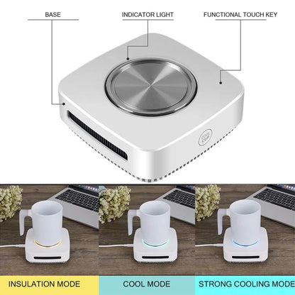 Royaleva 2-in-1 Mug Warmer and Cooler – Beverage Heating & Cooling Plate for Home or Office