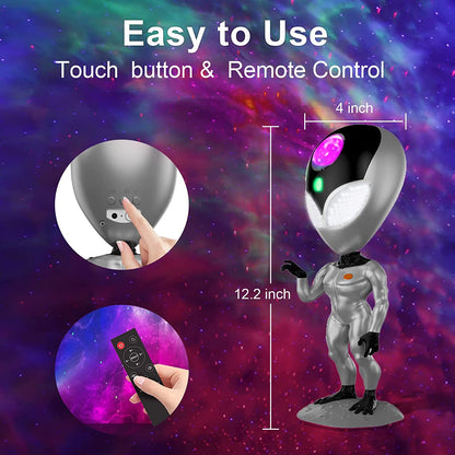 RoyaleGlow Alien Space Projection Lamp with Interactive Voice Control