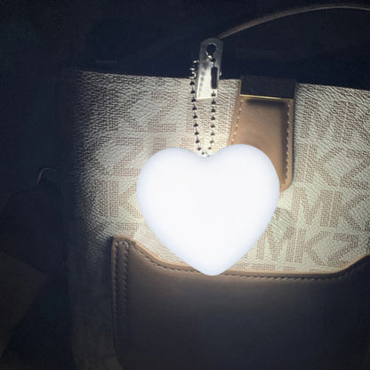 LED Handbag Light Keychain – Heart, Star & Round Touch Sensor Purse Light