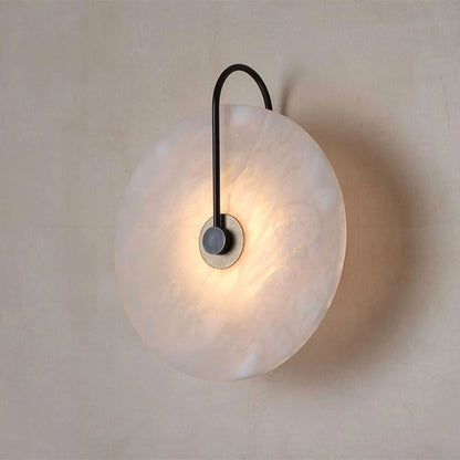 Royaleva Nordic Minimalist Marble Wall Lamp - Modern Circular LED Lighting - Gold / 16CM / White light 6000K