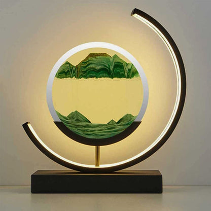 Royallure 3D Hourglass LED Lamp - Mesmerizing Sand Art for Home Decor