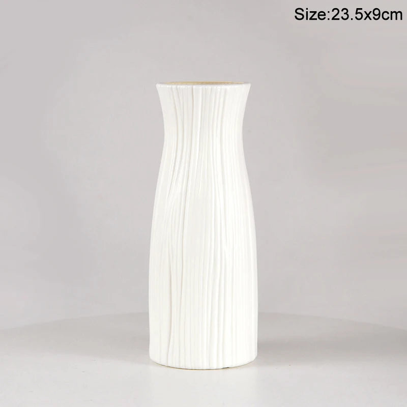 Royelux Modern Plastic Flower Vase - Elegant Nordic Décor for Every Room