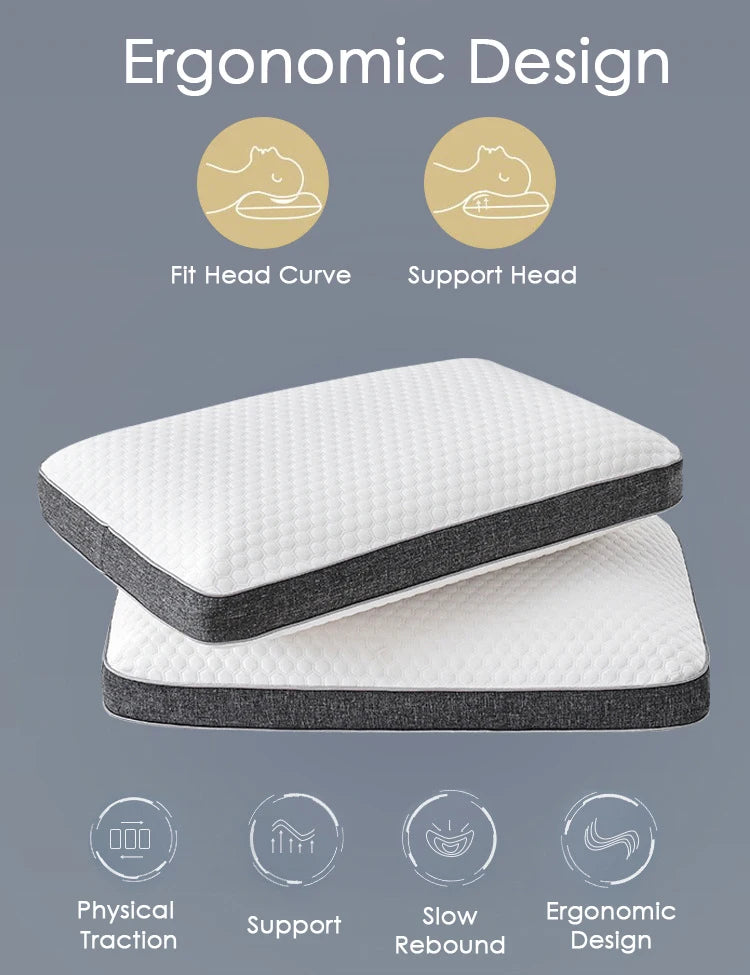 Royaleva Memory Foam Pillow - Cooling Support for Restful Sleep