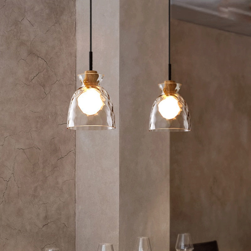 RoyaleGlow Stylish Elegance Glass Pendant Lights with Exquisite Lampshades - Small / Warm White