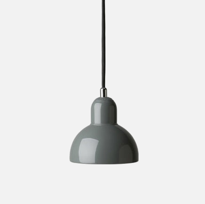 RoyaleGlow Elegant Glossy Cap Pendant Light for Modern Luxury Ambiance - Gray