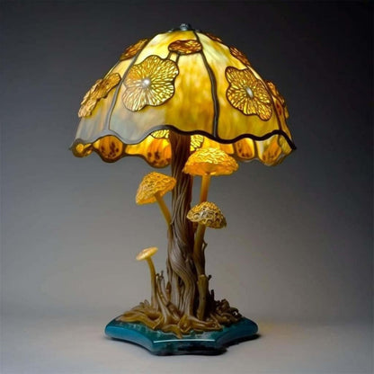 Royallure Stained Glass Mushroom Table Lamp