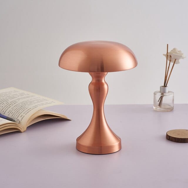 Vintage Mushroom Lamp - Rechargeable Reading Light for Modern Interiors