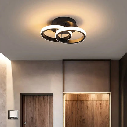 Modern LED Chandelier - Stylish Energy and Efficient Ceiling Light - Black Clover 3Colors