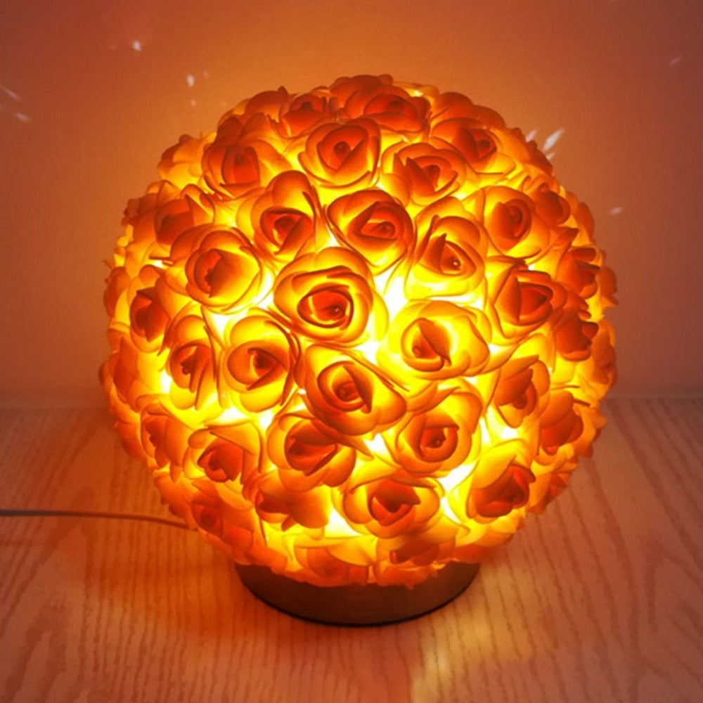 Royallure 3D Rose Sphere Flower Lamp - 9 Stunning Colors