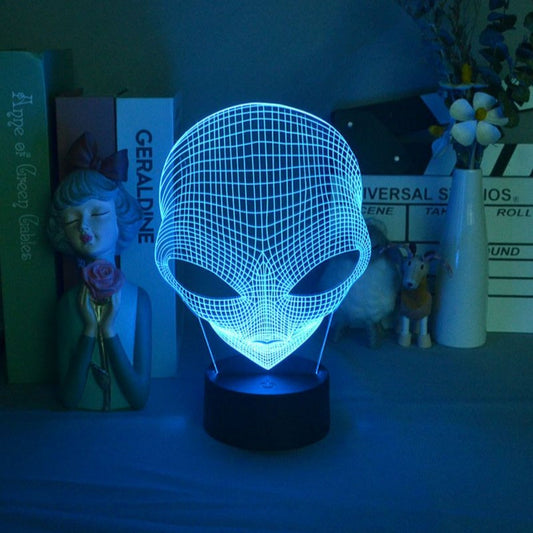 Royallure 3D LED Alien Gazer Table Lamp with Remote Control