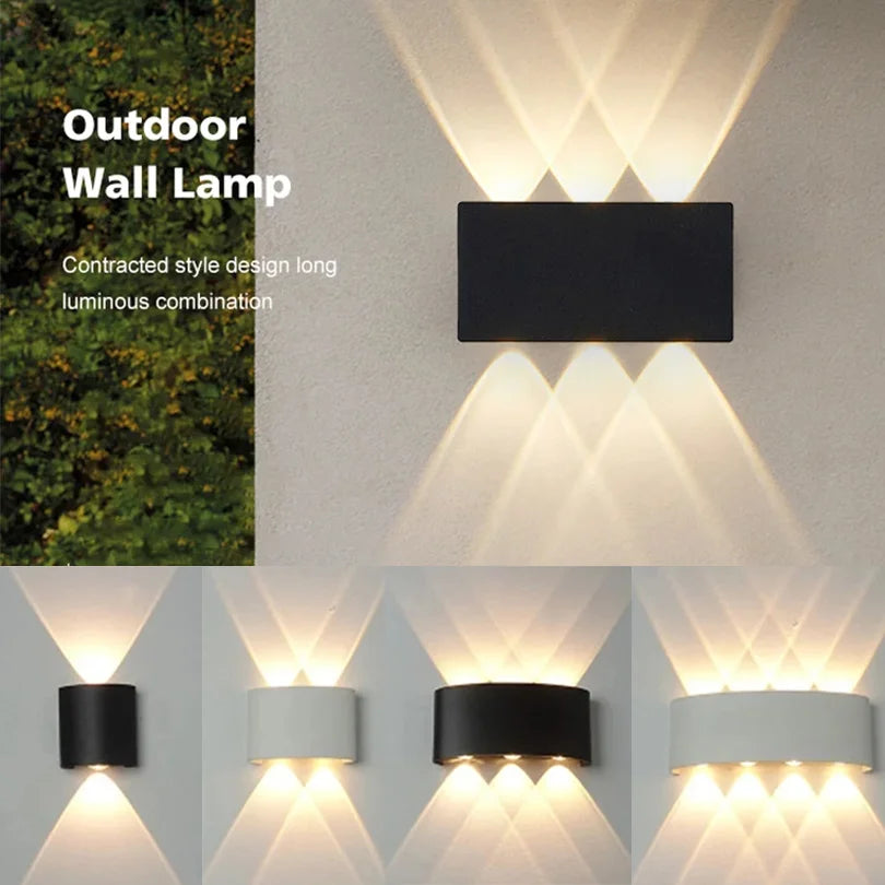 Rayvia Waterproof LED Wall Lamp for Indoor & Outdoor Spaces - 8W Black / Natural White